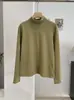 KEKEZOON Mousse Cashmere Gola Alta Macio Ombro Normal Manga Longa Cor Sólida Camada Interna Camiseta Básica Camiseta Top 9339