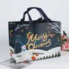 Sacolas de Presente em Estoque, Sacolas Tote de Tecido Não Tecido, Sacolas Grandes de Presente de Natal, Embalagens de Véspera de Natal, Sacolas Moldadas de Peça Única