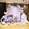 Decoración Romántica 520 Propuesta Tablero KT Día de San Valentín Interior y Exterior Atmósfera de Confesión Tablero de Fondo Decorativo Accesorios para Fiestas