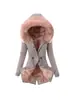 Fábrica de Ropa Gruesa de Algodón para Mujer Transfronteriza En Stock Parka de Algodón para Mujer Abrigo de Invierno con Capucha Chaqueta de Algodón