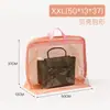 Capa de proteção para bolsa PVC guarda-roupa à prova d'água armazenamento bolsa suspensa transparente bolsa de armazenamento bolsa de couro proteção armazenamento