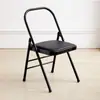 Silla de Yoga Engrosada Dispositivo Asistente Iyengar Silla de Yoga Profesional Superficie Plegable Silla Auxiliar de Yoga Taburete de Inversión