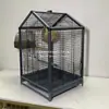 Jaula para Cacatúa de Aleación de Aluminio Peonía de Jade Hogar Pájaro Estornino Jaula para Pájaros Universal Jaula Pequeña para Pájaros Sol Vacía Jaula para Loros Metal