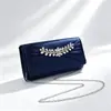 Bolso de hombro transfronterizo para mujer, bolso de noche, bolso de mano exquisito y elegante para vestido, bolso de solapa, bolso de mano de moda para la noche