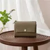Carteira Magnética de Couro Macio Estilo Japonês Amazon para Mulheres, Sensação de Alto Padrão, Curta, Textura de Lichia, Multifuncional, Portátil, Porta-Moedas Estilo Japonês