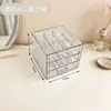 Caixa de Armazenamento de Joias Quadrada Transparente Mesa Multi-camadas Gaveta Compartimento Caixa de Joias Brincos Pulseiras Organizador de Mesa de Maquiagem