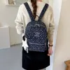Mochila Feminina Estampada Floral Vintage 2026 Novo Estilo Coreano Grande Capacidade Versátil Casual para o Dia a Dia Mochila Escolar para Estudante