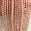 Venta al por mayor de Cuentas Redondas de Jade Hetian Color Rosa Loto, Productos Semi-Terminados, Calcedonia de Jade Hetian Rosa Carne, Cuentas Sueltas para Accesorios de Joyería DIY