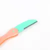Venta directa del fabricante de recortadores de cejas Fangli, rastrillo de seguridad de malla para cejas para principiantes, rastrillo de cejas plegable seguro y práctico A08