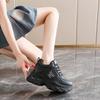 Zapatos de Papá para Mujer 2025 Nuevo Modelo de Primavera Tenis Blancos de Malla con Suelas Gruesas y Aumento Oculto de Altura para Estudiantes Zapatos Deportivos Casuales