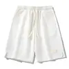 Estilo Novo 2023 Calças de Moletom Pesadas Tendência Verão Masculino High Street Largas Esportivas Retas Shorts de Cinco Pontos