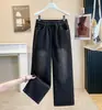 Nuevos Pantalones Vaqueros de Pierna Recta Sueltos, Ajustados, con Cintura Elástica Grande para Mujer, Otoño 2026, Pantalones Adelgazantes de Cintura Alta para Tallas Grandes