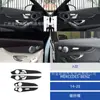 Adequado para Modelos 14-20 da Classe C W205 da Mercedes-Benz Modificação de Interior de Carro Adesivos Decorativos de Painel de Porta de Fibra de Carbono