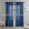 Cortinas poliéster semi-blackout Cortinas semi-blackout estilo nórdico Sala de estar quarto bay window cortinas blackout cor sólida