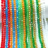 Miçangas de Cristal Pontiagudas de 4mm Acessórios para Roupas Miçangas Soltas com Ponta Dupla Miçangas de Vidro Romboide DIY Miçangas em Forma de Diamante