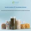 Pote Plástico Calibre 65 Lanches Frutas Secas Chá de Flor Pote de Armazenamento de Grãos para Cozinha Pote Plástico Transparente Selado