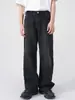 Jeans Negros Retro Americanos para Hombre 2026 Nueva Marca Tendencia High Street Holgados Pierna Ancha Pierna Recta Pantalones Largos Ropa para Hombre