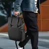 Bolsa de negocios impermeable de gran capacidad para portátil, bolsa de equipaje casual de color liso para viajes cortos de negocios, mochila ligera para estudiantes