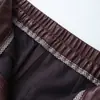 Calça casual da moda e versátil de cintura alta, que emagrece e alonga, para mulheres, nova calça harém solta de outono 2026, calça de couro PU