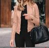 2025Ebay Amazon Más Vendido Wish Europeo y Americano Nuevos Productos Más Vendido Moda Otoño Invierno Traje de Cuero Pequeño Abrigo Ropa de Mujer
