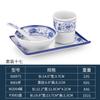 Kaibo Ya melamina hotel restaurante porcelana azul e branca conjunto de quatro peças louça de plástico comercial imitação de porcelana pratos xícara colher