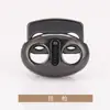 Moletom com Fivela de Nariz de Porco Furo Duplo Metal Elástico Pressão Cordão Fivela Ajuste Elástico Fivela de Mola Sino Pendurado T5014