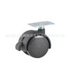 Ruedas para muebles con borde de PU de 1.5 pulgadas y 2 pulgadas, silenciosas, para electrodomésticos, universales, antideslizantes, con tapón silencioso, rueda universal con freno enchufable