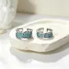 Anillo de plata de ley con esmalte de gota 2026 nuevo modelo estilo ins nicho diseño de alta gama anillo abierto para mujer