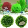 Grama Artificial Falsa Decorações de Aquário Paisagem Grama Aquática Tanque de Peixes Tanque de Tartaruga Ornamentos Grama Plástica Bola de Grama Vermelho Verde