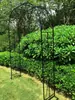 Treliça para planta trepadeira Suporte de flores europeu em arco Suporte de flor para roseira Treliça de suporte para videira Suporte para trepadeira clematis de ferro Arco para exterior