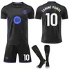A2526 Versión Co-Branded Barcelona Mamba Negra 8 Pedri 11 Raphinha Camiseta de Fútbol Infantil Camiseta