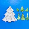Decoración de Pastel Navideño Árbol de Navidad Molde de Silicona para Hornear Difusor de Velas Aromáticas de Chocolate Herramienta de Pulido Hecha a Mano de Yeso