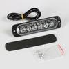 Luz Estroboscópica Transfronteriza Ultra Delgada Amarillo 12V24V Universal 6 LEDs Luz de Advertencia Estroboscópica Lateral Luz de Advertencia para Coche