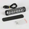 Luz de Señalización Parpadeante Ultradelgada para Camión, Coche, Motocicleta, Luz Lateral, Luz de Advertencia Roja y Azul, 6 LEDs, Piloto, Luz de Advertencia de 16 Modos
