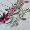 Capullos de Flor de Lirio Tejidos a Mano, Flores de Hilo Transfronterizas, Productos Terminados de Flores Tejidas, Ramos, Adornos Decorativos, Regalos Florales al por Mayor