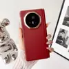 Adecuado para funda de teléfono Honor Magic V3 con protección de eje central, cuero liso nuevo, tacto de alta gama, bordes electrochapados elegantes