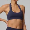 Ropa de Fitness y Yoga Sexy sin Espalda Estilo Nuevo Europeo y Americano para Mujer, Ropa Exterior Sujetador de Yoga para Correr, Ropa Interior Deportiva de Secado Rápido Sensation de Piel Desnuda