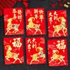 2027 Ano do Carneiro Envelope Vermelho Novo Estilo Criativo Desenho Animado Carneiro Zodíaco Festival da Primavera Envelope de Dinheiro da Sorte Presente de Ano Novo Dinheiro Pequena Bolsa de Envelope Vermelho