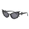 Gafas de sol de murciélago transfronterizas, nuevas, de moda para damas, para viajes, fiestas, fotos callejeras, gafas de sol rojas para Internet, venta al por mayor