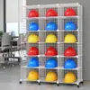 Prateleira Suporte para Capacete Prateleira de Colocação para Colocação de Capacete Prateleira Multifuncional Móvel para Canteiro de Obras Prateleira de Armazenamento Armário de Armazenamento