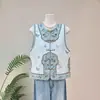 Chal de Bordado Pesado Doble Cara Estilo Chino Nuevo Zhi Li 26 Nuevo de Primavera Chal Jacquard Mariposa para Mujer