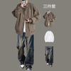 Trajes de Hombre para Primavera y Otoño, Varios Estilos de Conjuntos de Manga Larga, Estilos Delgados Combinados con Jeans, Trajes Casuales de Tres Piezas para Hombre, Ropa Casual Ligera y Madura