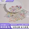 Pétalas de Flor Ocas de Acrílico Iridescente DIY Grampo de Cabelo Estilo Antigo Hanfu Adorno de Cabelo Brincos Acessórios Artesanais com Contas