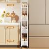 Estante de Almacenamiento con Carrito Desmontable Multicapa Estante de Almacenamiento para Cocina Baño Doméstico de Pie Estante de Almacenamiento para Sándwiches y Snacks