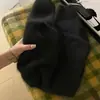 Suéter Gris de Mohair Estilo Coreano para Mujer Otoño/Invierno Ropa Perezosa de Punto Grueso de Alta Gama Camiseta Base Interior