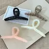 Presilha de Cabelo com Laço e Estampa de Bolinhas Nova Moda Transfronteiriça Quadrada Doce Versátil Presilha Tubarão para Passeio Acessório de Cabelo