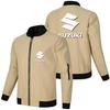 23 de hombre transfronterizo negro deportivo talla grande moderno comercio exterior cremallera suelto estilo motociclista punk logo de coche chaqueta europea y americana