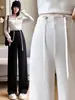 Calça pantalona de maternidade plus size com cordão, elástica e com bom caimento, adequada para gestantes usarem no dia a dia, solta e modeladora, calça casual versátil para a gravidez