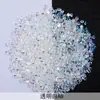 Venta al por mayor Diamante de Resina Fondo Plano Diamante Redondo Transparente Colorido Diamante Suelto para Uñas Diamantes Decorativos Adhesivos Accesorios para Joyería DIY