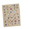 Pegatinas de Arte para Uñas de Celebridad de Internet Aspecto de Alta Gama Femenino Lindo Oso DIY Graffiti en Relieve Pegatinas Estéreo 5D Calcomanías 3D para Uñas